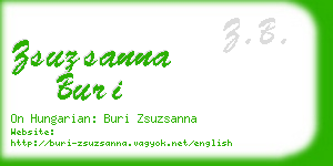 zsuzsanna buri business card